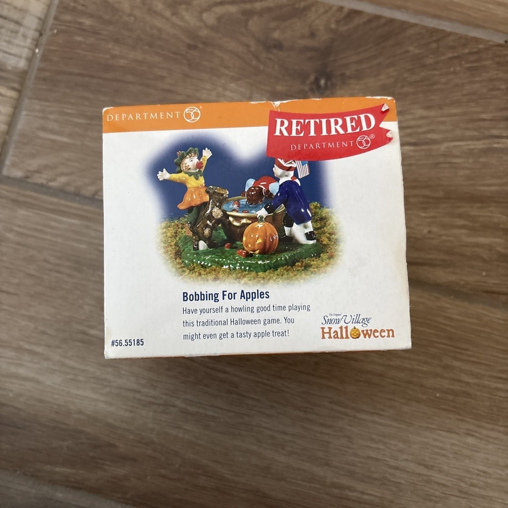 Dept 56 Snow‎ Village Halloween - Bobbing for Apples - New In Box, Sealed
